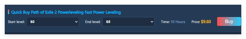 power leveling buy